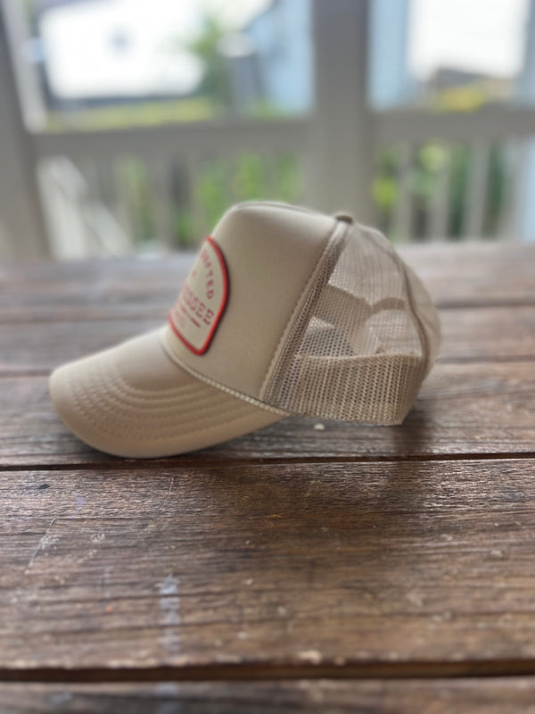 Khaki Trucker Hat - "Hand Crafted in Tennessee"
