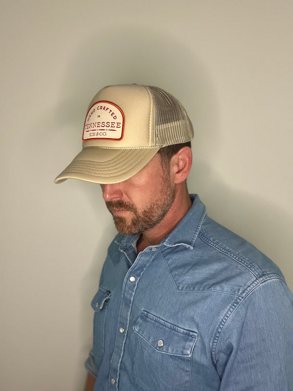 Khaki Trucker Hat - "Hand Crafted in Tennessee"