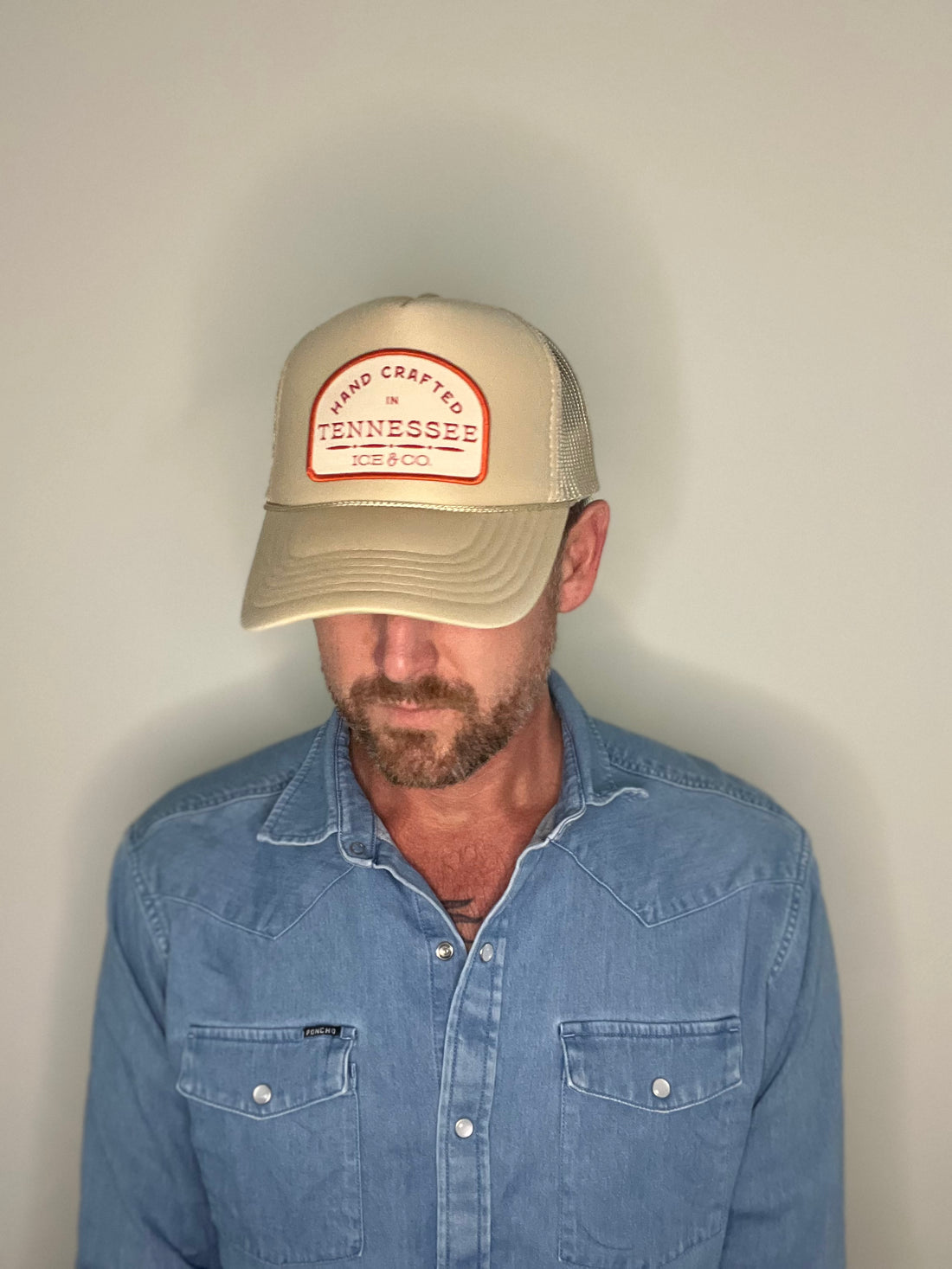 Khaki Trucker Hat - "Hand Crafted in Tennessee"