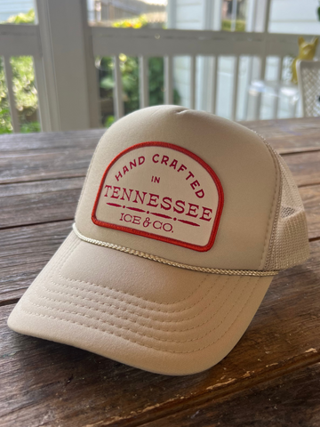 Khaki Trucker Hat - "Hand Crafted in Tennessee"